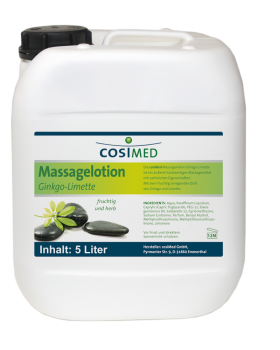 Massagelotion Ginkgo-Limette, 5 l-Kanister