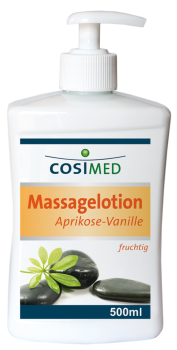 Massagelotion Aprikose-Vanille, 500 ml-Flasche, mit Dosierspender
