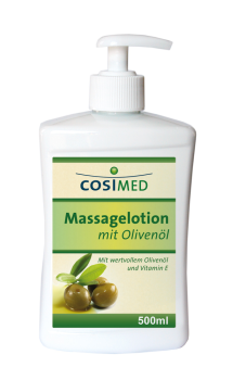 Massagelotion mit Olivenöl, 500 ml-Flasche, mit Dosierspender