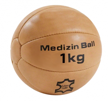 Medizinball 1,0 kg, Leder
