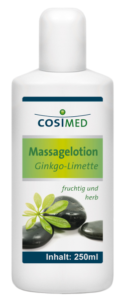 Massagelotion Ginkgo-Limette, 250 ml-Flasche