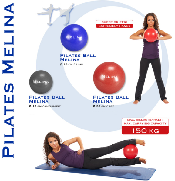 Pilates-Ball MELINA, rot, D 30 cm